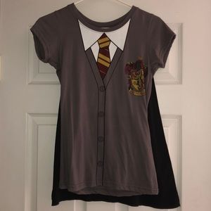 Harry Potter Gryffindor t shirt with cape